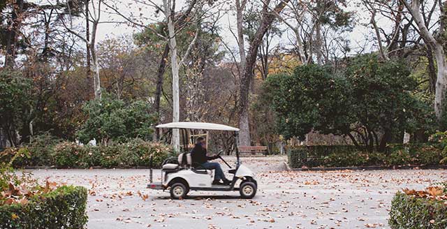 ¿Cuál es el diseño del sistema de control eléctrico del carro de golf eléctrico?