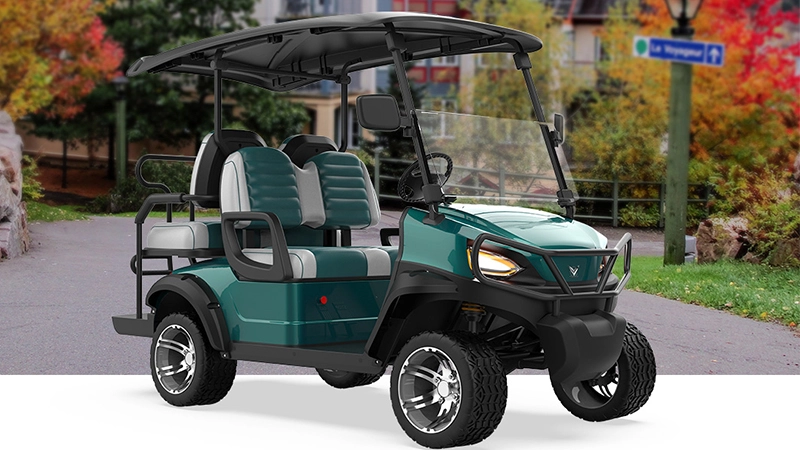 Carro de golf Elevado eléctrico verde HKEV GGL22